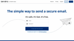 What Sendinc.com website looked like in 2020 (5 years ago)