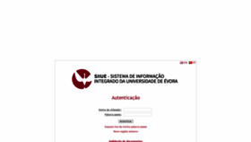 What Siiue.uevora.pt website looked like in 2020 (3 years ago)