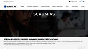 What Scrum.as website looked like in 2020 (3 years ago)