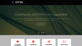 What Sentora.org website looked like in 2020 (3 years ago)