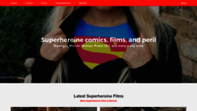 What Superheroines.net website looked like in 2020 (6 years ago)