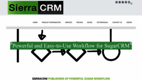 What Sierracrm.com website looked like in 2020 (3 years ago)