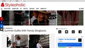 What Styleoholic.com website looked like in 2020 (3 years ago)