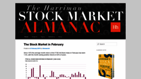What Stockmarketalmanac.co.uk website looked like in 2020 (3 years ago)