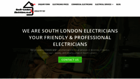 What South-london-electricians.co.uk website looked like in 2020 (3 years ago)