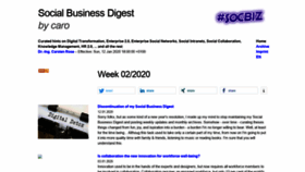 What Social-business-digest.com website looked like in 2020 (3 years ago)