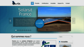 What Solarsit.fr website looked like in 2020 (3 years ago)