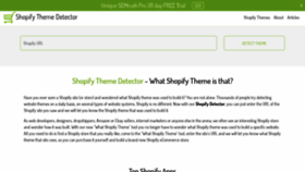 What Shopthemedetector.com website looked like in 2020 (3 years ago)