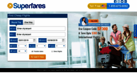 What Superfares.com website looked like in 2020 (3 years ago)