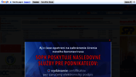 What Sopk.sk website looked like in 2020 (3 years ago)