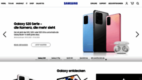 What Samsung.de website looked like in 2020 (3 years ago)