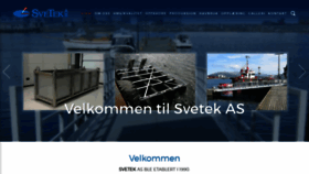 What Svetek.no website looked like in 2020 (3 years ago)