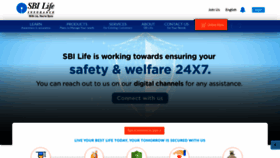 What Sbilife.co.in website looked like in 2020 (3 years ago)