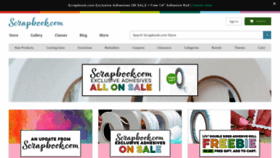 What Scrapbook.com website looked like in 2020 (3 years ago)