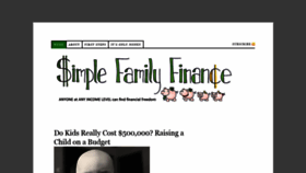 What Simplefamilyfinance.com website looked like in 2020 (3 years ago)