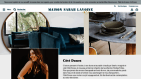 What Sarahlavoine.com website looked like in 2020 (4 years ago)