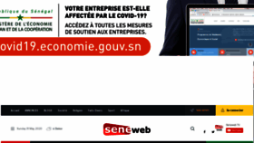 What Seneweb.com website looked like in 2020 (5 years ago)