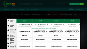 What Shneider-host.ru website looked like in 2020 (5 years ago)