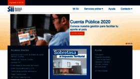 What Sii.cl website looked like in 2020 (3 years ago)
