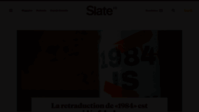 What Slate.fr website looked like in 2020 (3 years ago)