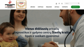 What Sbklinika.lt website looked like in 2020 (3 years ago)