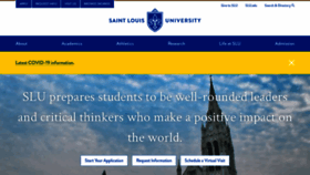 What Slu.edu website looked like in 2020 (3 years ago)