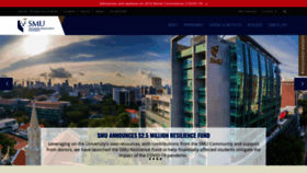 What Smu.edu.sg website looked like in 2020 (3 years ago)