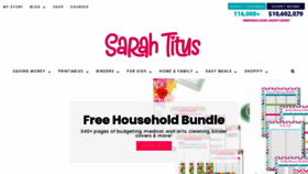 What Sarahtitus.com website looked like in 2020 (3 years ago)