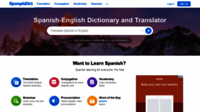 What Spanishdict.com website looked like in 2020 (3 years ago)