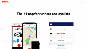 What Strava.com website looked like in 2020 (3 years ago)