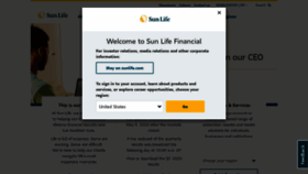 What Sunlife.com website looked like in 2020 (3 years ago)