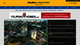 What Sunstar.com.ph website looked like in 2020 (3 years ago)