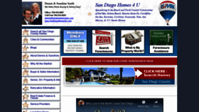 What Sandiegohomes4u.com website looked like in 2020 (3 years ago)