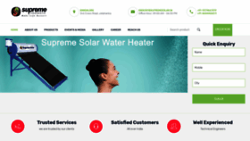 What Supremesolar.in website looked like in 2020 (3 years ago)