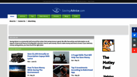 What Savingadvice.com website looked like in 2020 (3 years ago)
