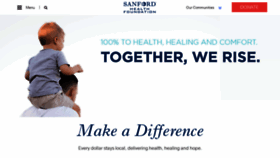 What Sanfordhealthfoundation.org website looked like in 2020 (3 years ago)
