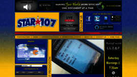 What Star107fm.net website looked like in 2020 (3 years ago)