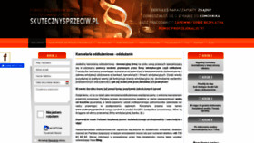 What Skutecznysprzeciw.pl website looked like in 2020 (3 years ago)