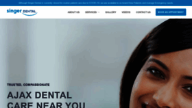 What Singerdental.com website looked like in 2020 (3 years ago)