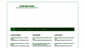 What Southafricaportal.com website looked like in 2020 (3 years ago)