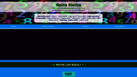 What Sattamatkaresults.today website looked like in 2020 (3 years ago)