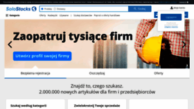 What Solostocks.pl website looked like in 2020 (3 years ago)