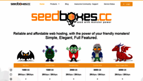 What Seedboxes.cc website looked like in 2020 (3 years ago)