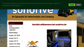 What Sundrive.de website looked like in 2020 (3 years ago)