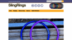 What Slingrings.com website looked like in 2020 (3 years ago)
