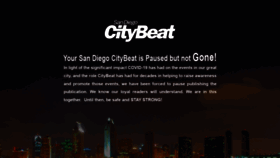 What Sdcitybeat.com website looked like in 2020 (3 years ago)