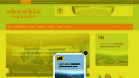 What Showbizuganda.com website looked like in 2020 (3 years ago)