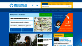 What Stavebnik.sk website looked like in 2020 (3 years ago)