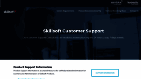 What Support.skillsoft.com website looked like in 2020 (3 years ago)