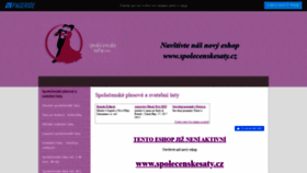 What Spolecenskesaty.com website looked like in 2020 (3 years ago)